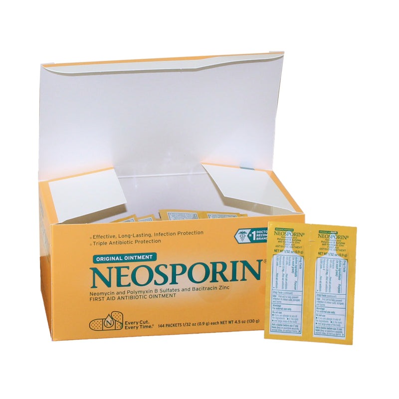 Neosporin® Bacitracin / Neomycin / Polymyxin B First Aid Antibiotic, Sold As 144/Box Johnson 369968063497