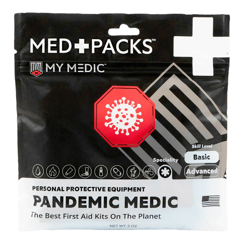 FIRST AID KIT MY MEDIC™ MED PACKS PANDEMIC PLASTIC POUCH, SOLD AS 1/EACH, MYMEDIC MM-KIT-SPL-PNDMC-3PLY-EA