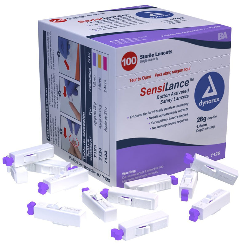 Sensilance™ Safety Lancet, Sold As 1000/Case Dynarex 7125
