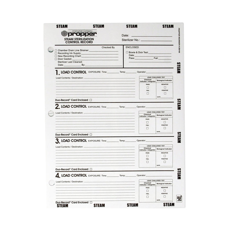 Propper Manufacturing Sterilization Record Envelope, Sold As 100/Box Propper 26910000