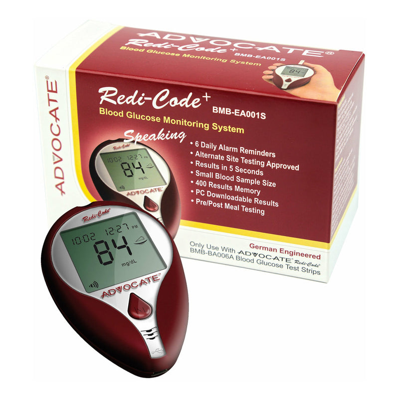 Advocate® Redi-Code® Plus Non-Speaking Gluscose Meter Kit, Sold As 50/Case Pharma Bmb001