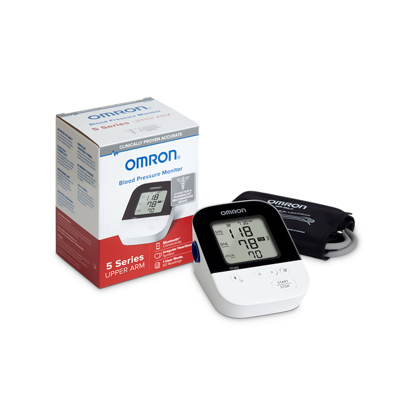 Omron 5 Series Digital Blood Pressure Monitoring Unit, Adult, Large Cuff, Sold As 1/Each Omron Bp7250