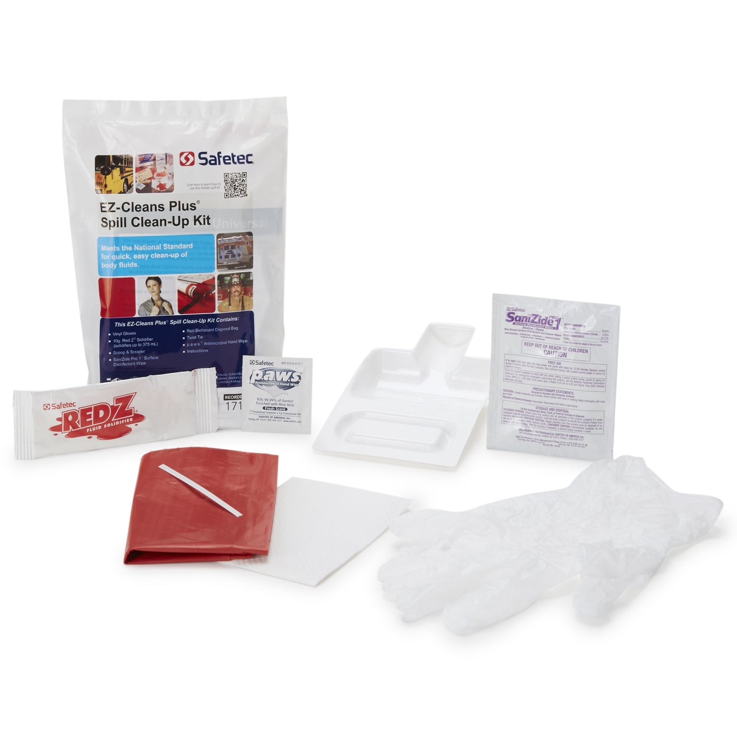 Ez Cleans Plus™ Spill Kit, Sold As 24/Case Safetec 17121