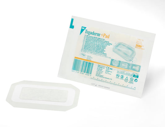 3M™ Tegaderm™ Transparent Film Dressing With Pad, 3-1/2 X 6 Inch, Sold As 100/Case 3M 3589