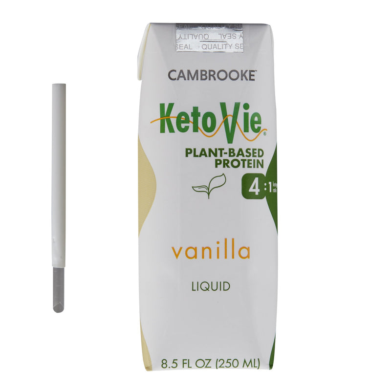 Supplement, Oral Ketovie 4:1 Plant Based Van 8.5Oz (30/Cs), Sold As 30/Case Cambrooke 50603