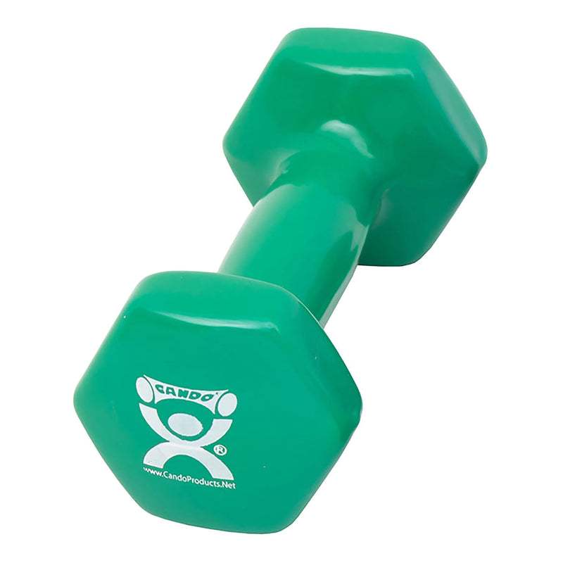 Cando® Vinyl Coated Dumbbell, Green, 3 Lbs., Sold As 1/Each Fabrication 10-0552