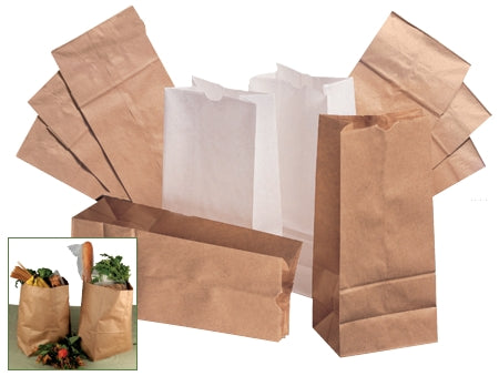 General Supply Brown Grocery Bag, Size 4, Sold As 500/Pack Lagasse Baggk4500