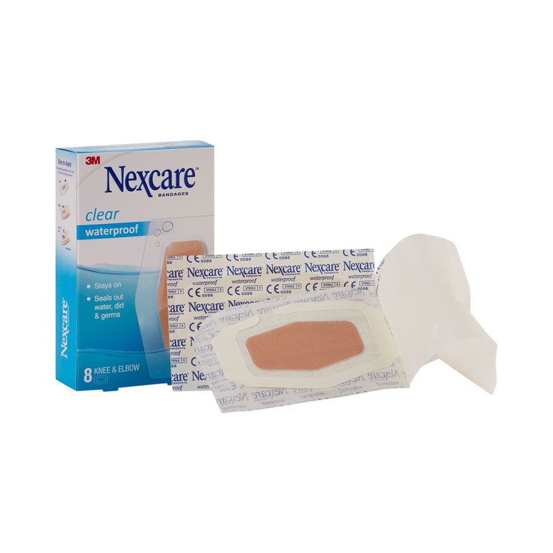 Nexcare™ Waterproof Knee / Elbow Sheer Adhesive Strip, 2-3/8 X 3½ Inch, Sold As 8/Box 3M 581-08