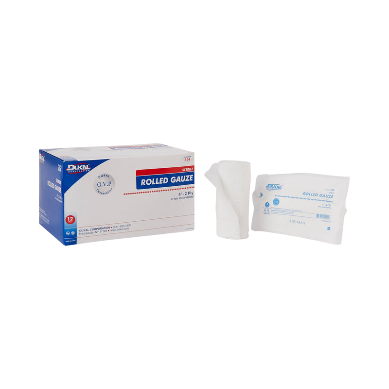 Dukal™ Sterile Fluff Bandage Roll, 4 Inch X 5 Yard, Sold As 96/Case Dukal 454