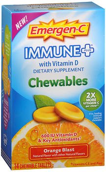Emergen-C, Tab Chew Immune + Org (14/Bx), Sold As 14/Box Glaxo 88589810030