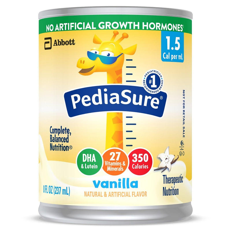 Pediasure® 1.5 Cal Vanilla Pediatric Oral Supplement / Tube Feeding Formula, 8 Oz. Can, Sold As 1/Each Abbott 67378