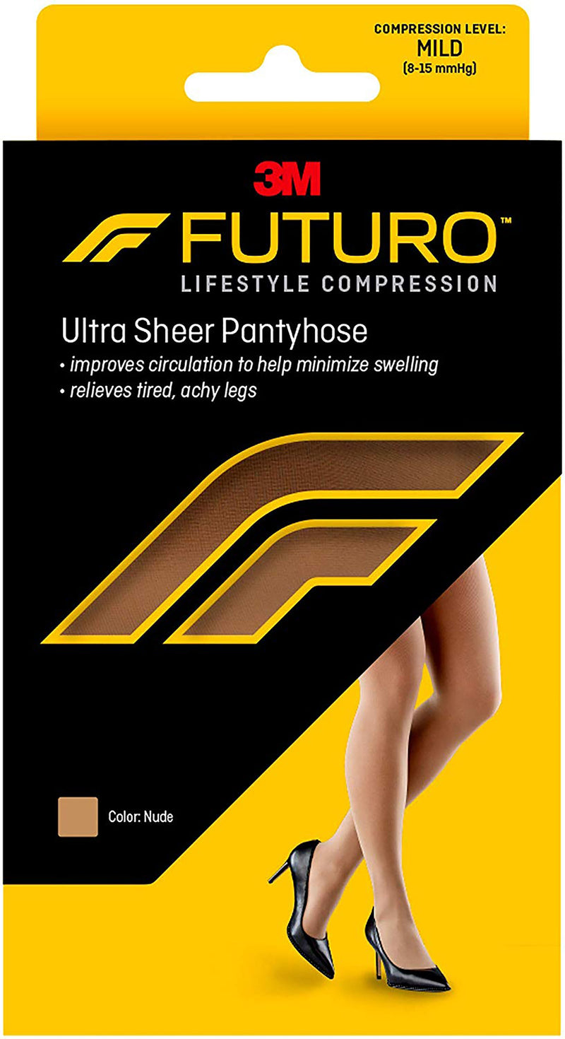 3M™ Futuro™ Energizing Ultra Sheer Pantyhose, Nude, Medium, Sold As 12/Box 3M 71017Fcnen