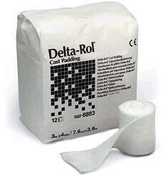 Delta-Rol® White Acrylic Undercast Cast Padding, 4 Inch X 4 Yard, Sold As 36/Case Bsn 6884
