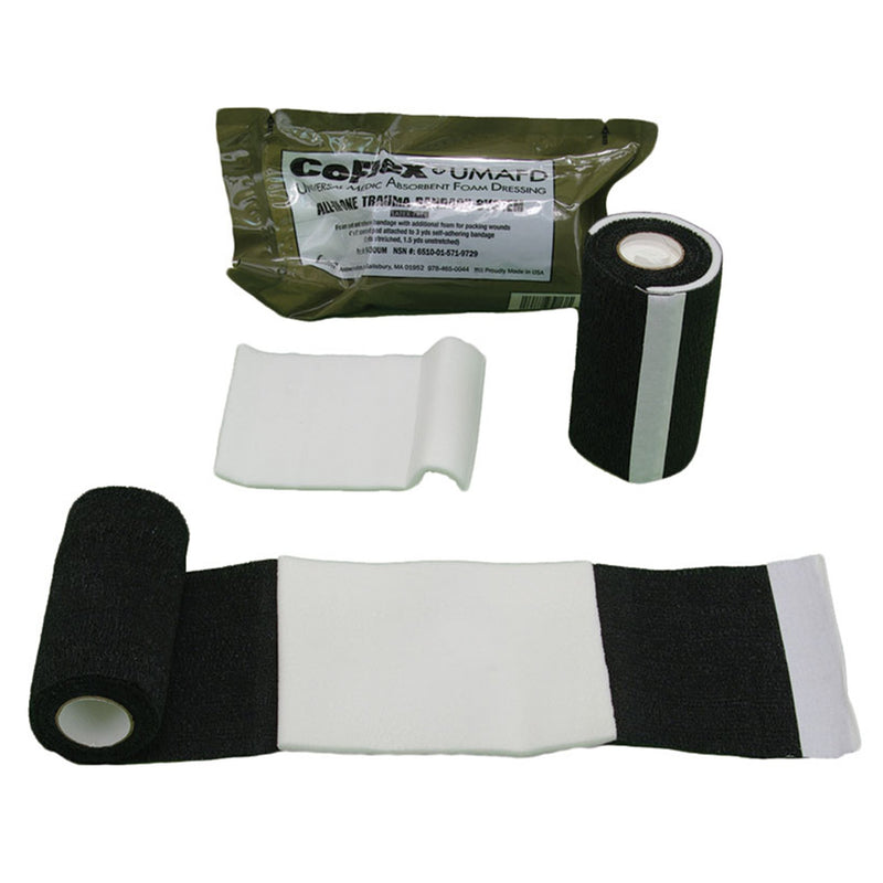 Coflex® Umafd Self-Adherent Closure Trauma Pressure Dressing With Wrap, 4 Inch X 3 Yard, Sold As 18/Case Andover 9430Um-018