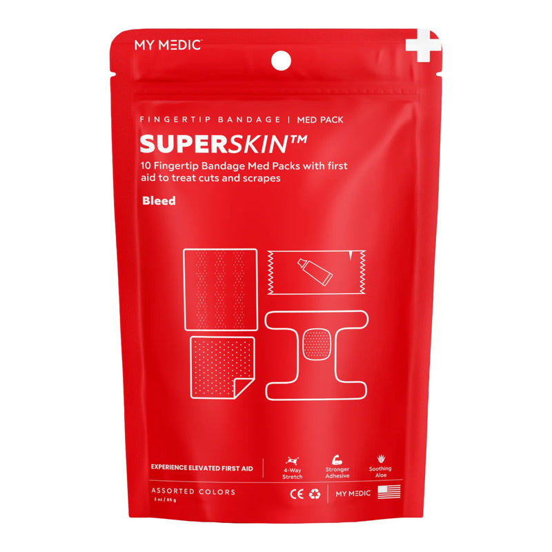 My Medic™ Superskin™ Fingertip First Aid Kit, Sold As 1/Each Mymedic Mm-Spl-Md-Pk-Ac-Ssb-Fngr-10Pk