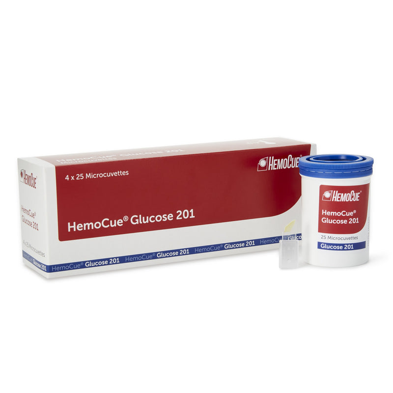 Hemocue® Glucose 201 Microcuvette For Use With Hemocue® Glucose 201 Blood Glucose Analyzer, Sold As 4/Box Hemocue 110706