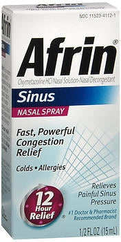 Afrin Allergy Sinus Oxymetazoline Nasal Spray, 15 Ml, Sold As 1/Each Bayer 04110081127