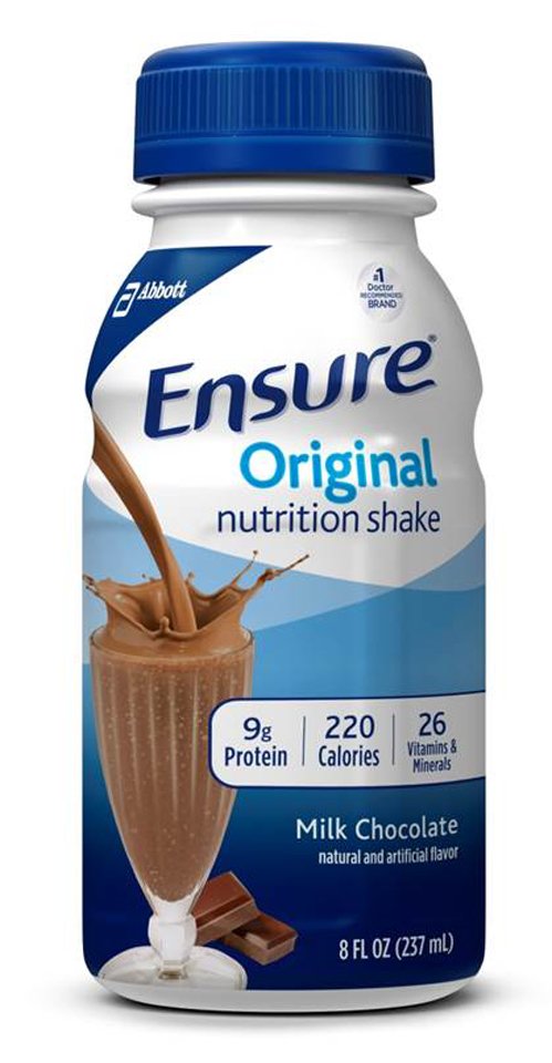 Ensure® Original Nutrition Shake, Chocolate, 8-Ounce Bottle, Sold As 1/Each Abbott 53623
