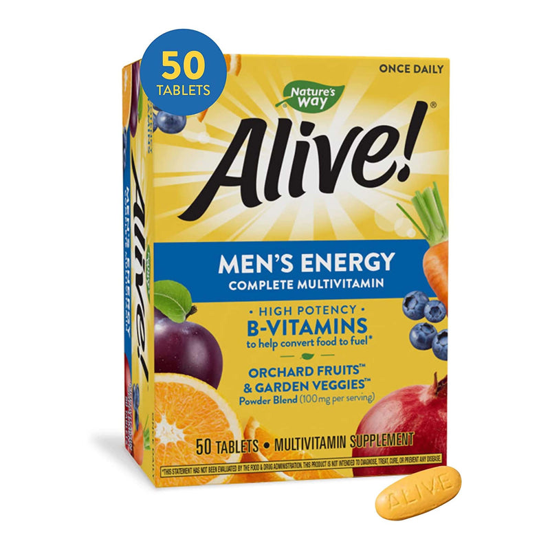 Alive, Tab Multivitamin Mens Energy (50/Bx), Sold As 50/Box Nature'S 03367413660