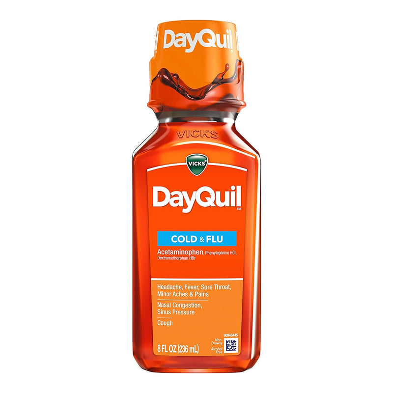 Vicks Dayquil Cold & Flu Liquid, Sold As 1/Each Procter 32390001435