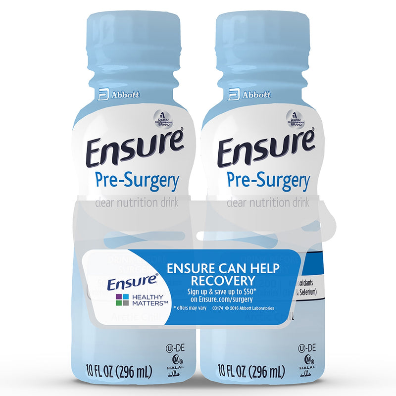 Ensure® Pre-Surgery Strawberry Clear Nutrition Drink, 10-Ounce Bottle, Sold As 1/Each Abbott 66437