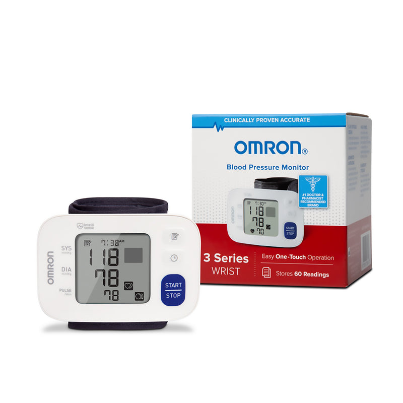 Omron 3 Series Digital Blood Pressure Wrist Unit, Automatic Inflation, Adult, Large Cuff, Sold As 1/Each Omron Bp6100