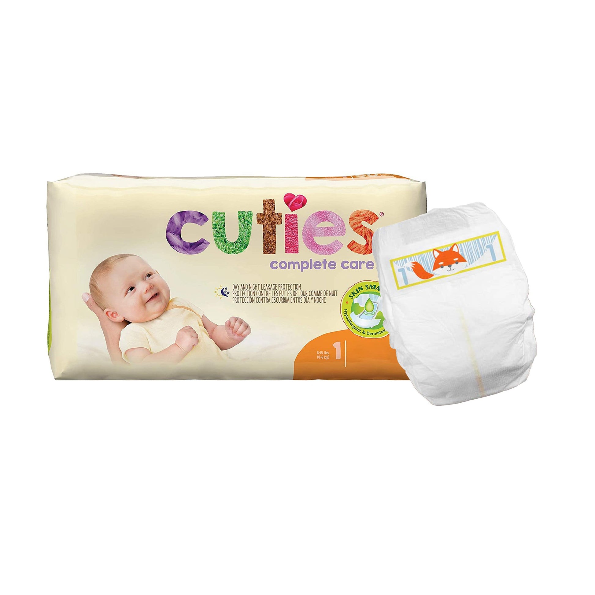 Cuties Complete Care Diapers, Size 1, Sold As 200/Case First Cdb001