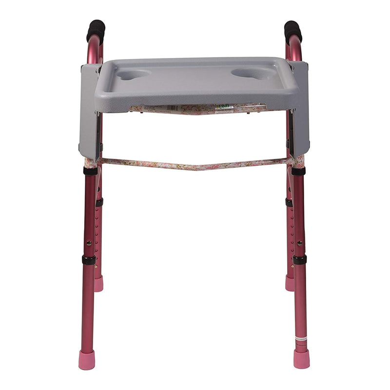 Dmi® Folding Walker Tray With Cup Holders, Sold As 1/Each Mabis 510-1084-0300