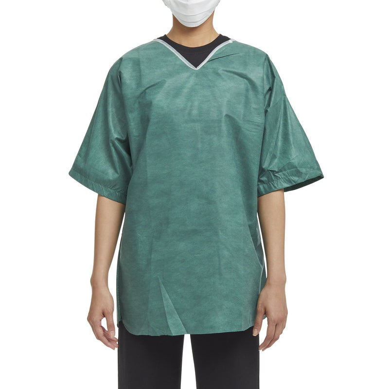 Shirt Scrub Grn Med 30/Cs Nonwoven 38-40", Sold As 30/Case Graham 62211