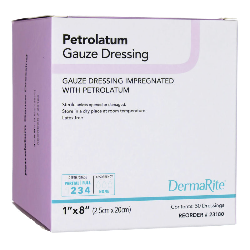 Dermarite® Petrolatum Impregnated Dressing, 1 X 8 Inch, Sold As 1/Each Dermarite 23180