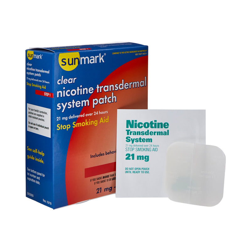 Sunmark® 21 Mg Nicotine Polacrilex Stop Smoking Aid, Sold As 14/Box Mckesson 70677003201