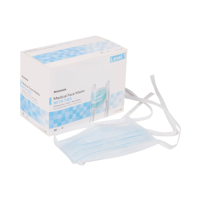 Mckesson Classic Style Surgical Mask, Blue, Sold As 300/Case Mckesson 91-1000