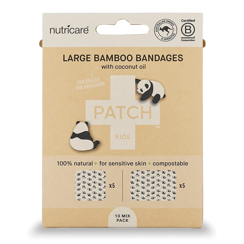 Patch™ Kids (Panda Design) Adhesive Strip With Coconut Oil, 2 X 3 Inch / 3 X 3 Inch, Sold As 5/Box Nutricare Patcolfct