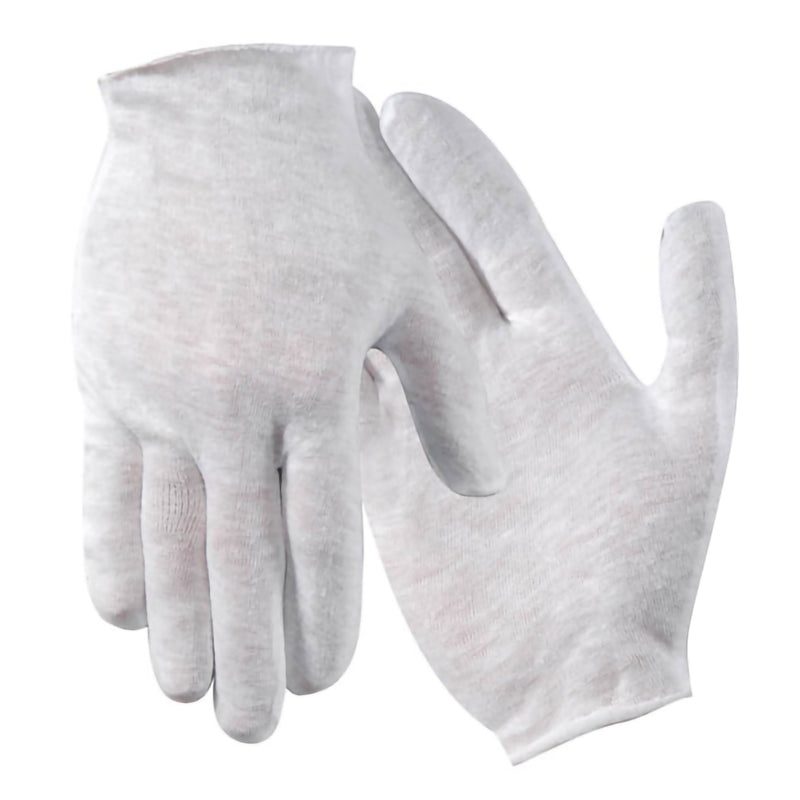 Glove, Liner Cotton Disp Lt-Wtwmn Sm-Med (12/Dz), Sold As 12/Dozen Wells Y6701W