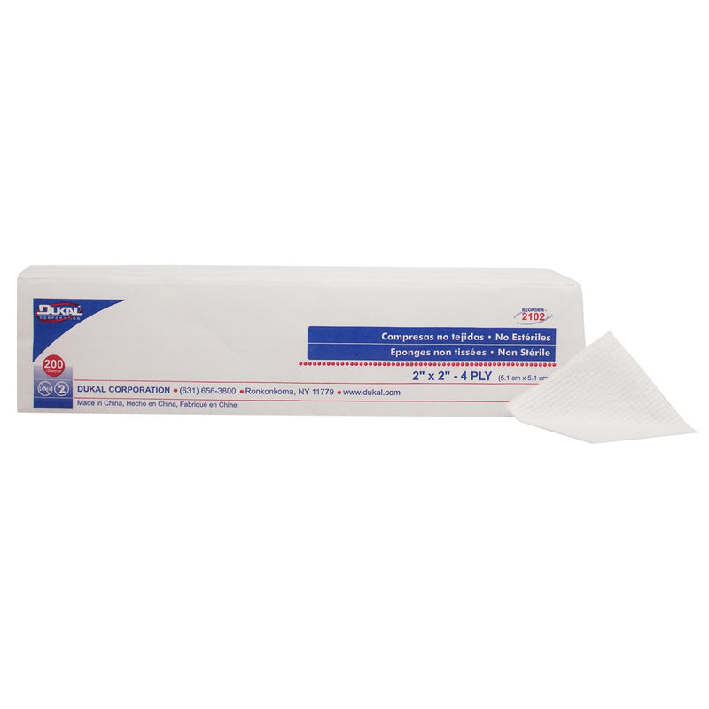 Clinisorb Nonwoven Sponge, 2 X 2 Inch, Sold As 200/Bag Dukal 2102