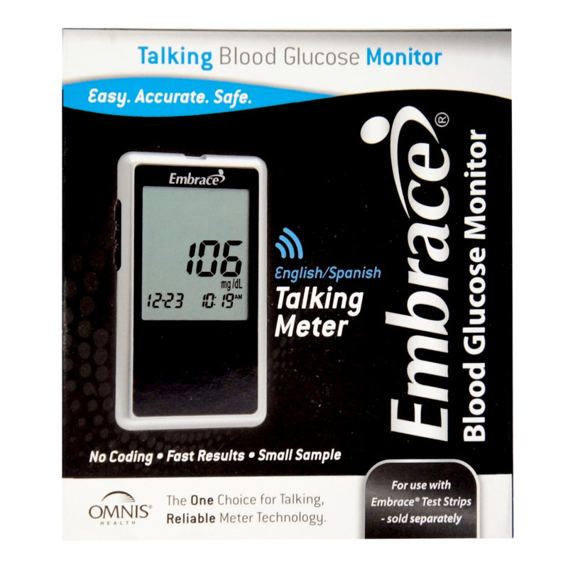 Embrace® Talking Blood Glucose Monitor, Sold As 1/Each Omnis Apx01Ab0200