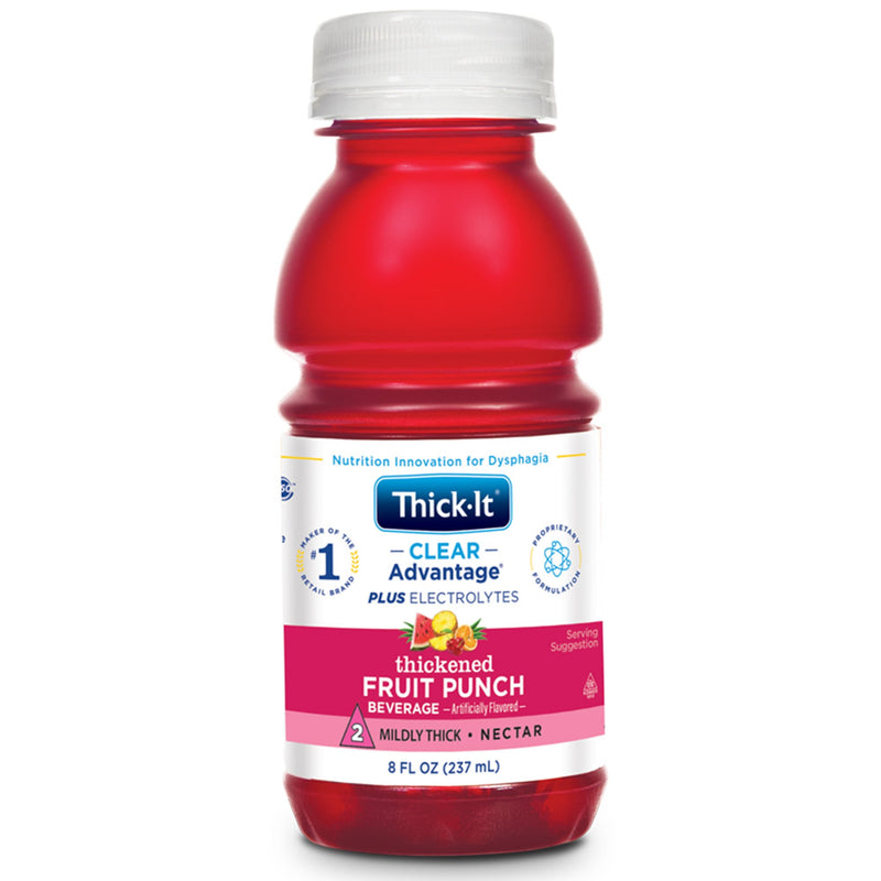 Thick-It® Clear Advantage® Plus Electrolytes Nectar Consistency Fruit Punch Thickened Beverage, 8 Oz. Bottle, Sold As 24/Case Kent B100-L9044