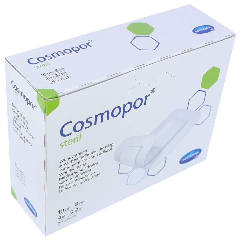 Cosmopor® White Adhesive Dressing, 3-1/8 X 4 Inch, Sold As 25/Box Hartmann 900806