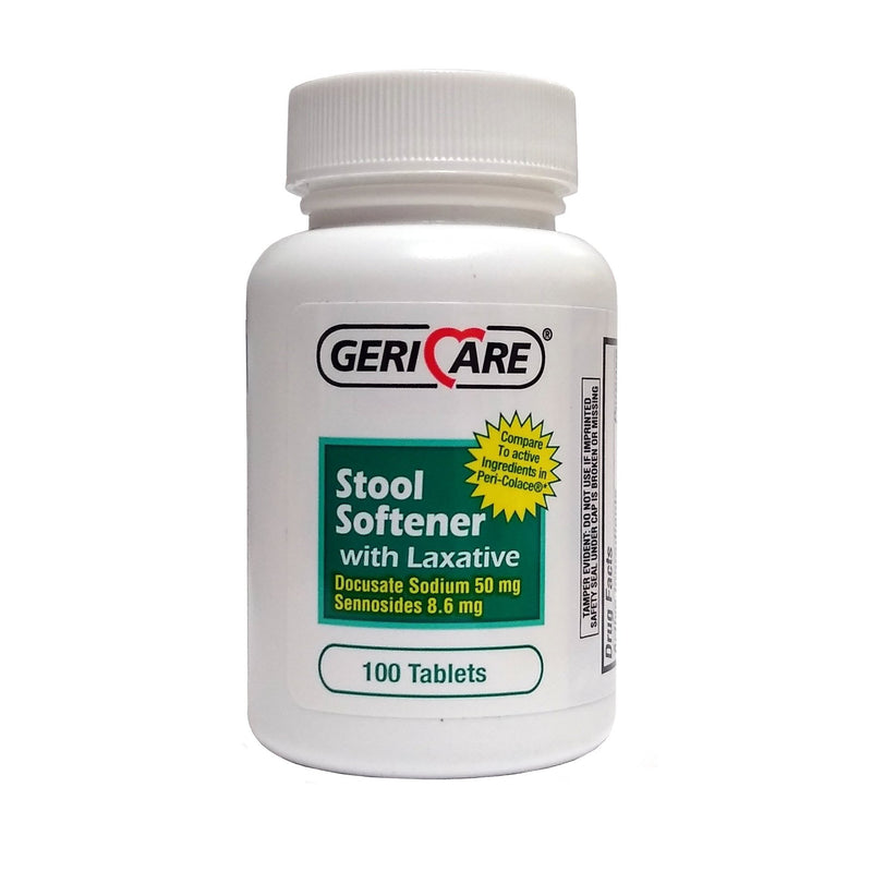 Health*Star® Docusate Sodium / Sennosides Laxative / Stool Softener, Sold As 1/Bottle Geri-Care 57896030401