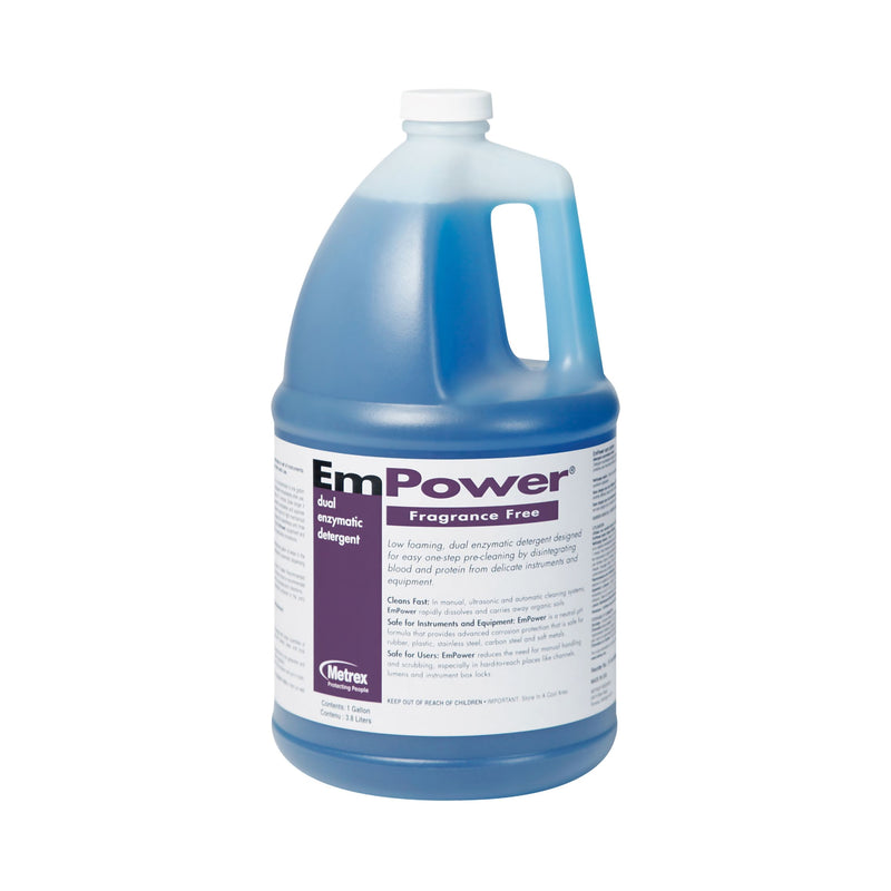 Empower® Fragrance Free Dual Enzymatic Instrument Detergent / Presoak, Sold As 1/Gallon Metrex 10-4400