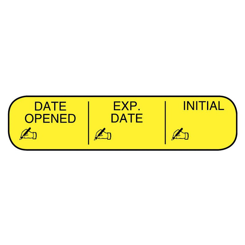 Label, Date Opened-Expiration-Initial (1000/Pk), Sold As 1/Pack Apothecary 40240