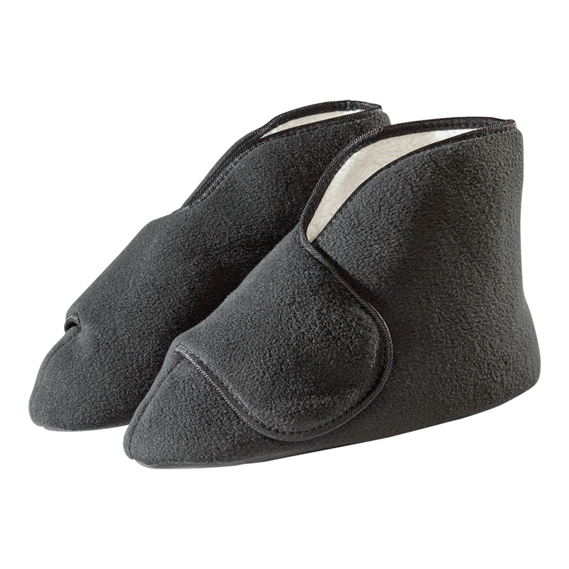 Silverts® Deep And Wide Diabetic Bootie Slippers, Black, Large, Sold As 1/Pair Silverts Sv10160_Sv2_L