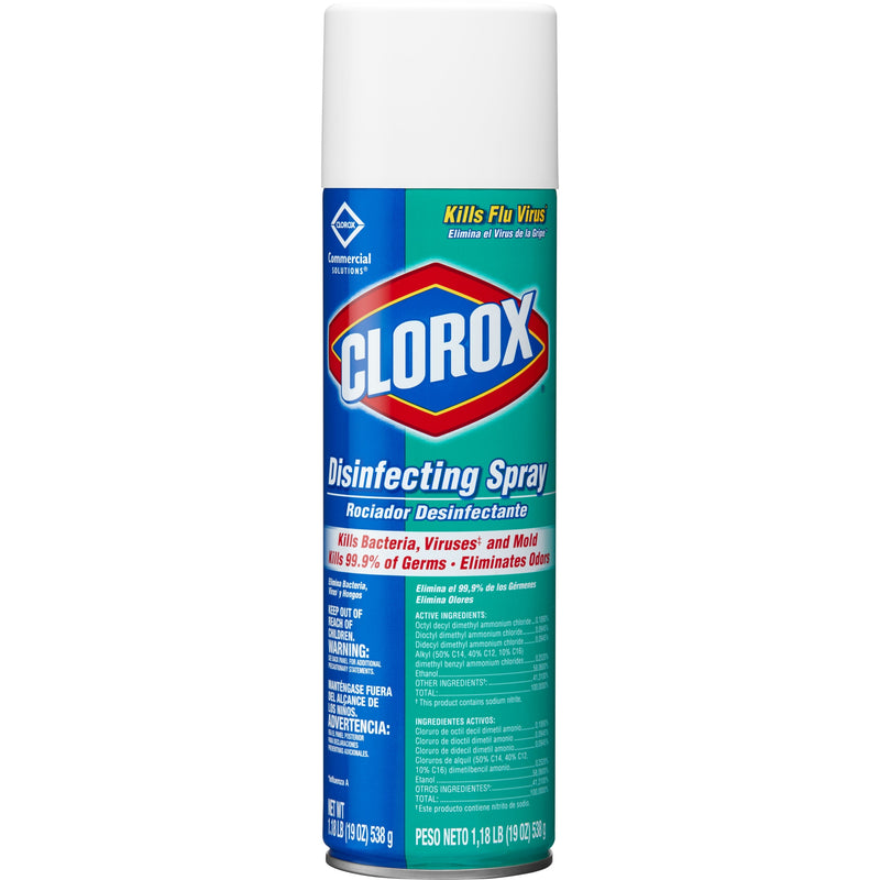 Clorox® Surface Disinfectant Spray, 19 Oz Aerosol Can, Sold As 12/Case The 38504