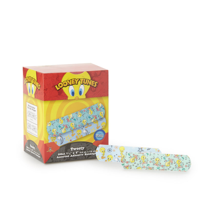 Looney Tunes™ Stat Strip® Tweety Design Adhesive Strip, ¾ X 3 Inch, Sold As 1/Box Dukal 1083737
