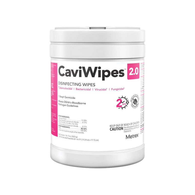 Caviwipes™ 2.0 Disinfecting Wipes, Sold As 1/Each Metrex 14-1100