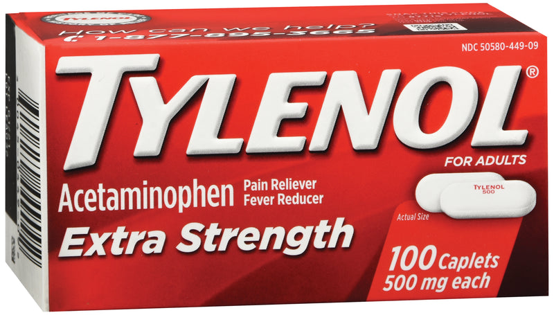 Tylenol® Extra Strength Caplets, Sold As 1/Box Johnson 30300450449093