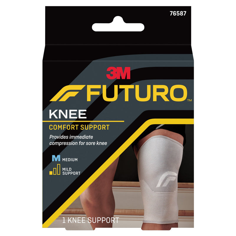 3M™ Futuro™ Knee Support, Elastic, Pull-On, Gray, Medium, Sold As 1/Each 3M 76587Enr