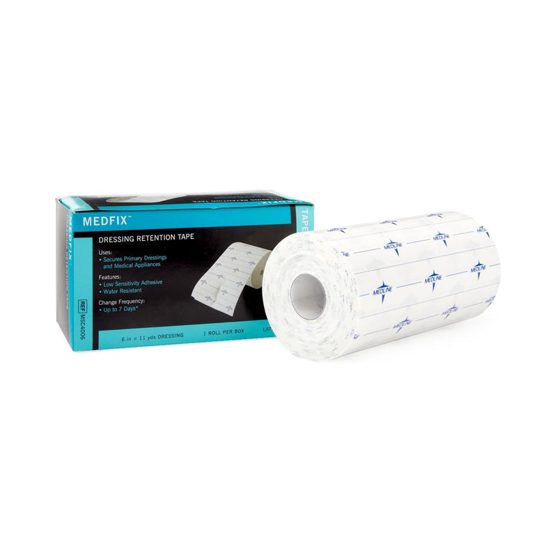 Medfix™ Nonwoven Dressing Retention Tape, 6 Inch X 11 Yard, White, Sold As 1/Box Medline Msc4006