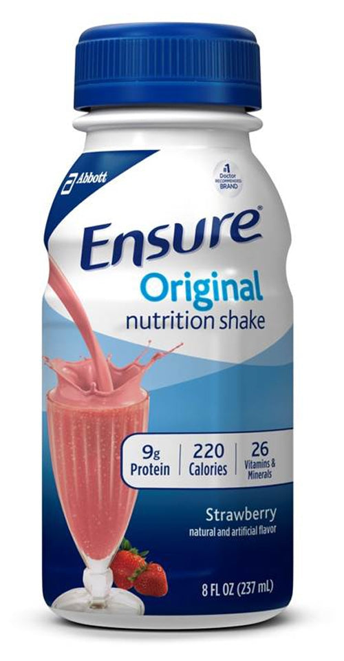 Ensure® Original Nutrition Shake, Strawberry, 8-Ounce Bottle, Sold As 16/Case Abbott 63389