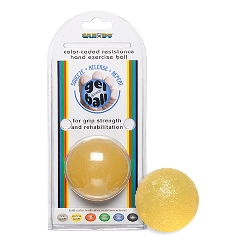 Cando® Standard Gel Squeeze Ball, Yellow, Extra Light, Sold As 1/Each Fabrication 10-1491